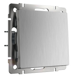 Выключатель Werkel W1110009 cеребряный рифленый