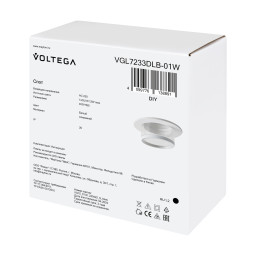 Встраиваемый светильник Voltega VGL7233DLB-01W