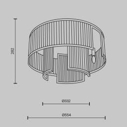 Накладная люстра Maytoni MOD174CL-06MG