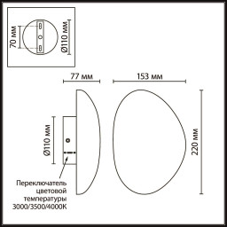 Бра Odeon Light 6684/10WL