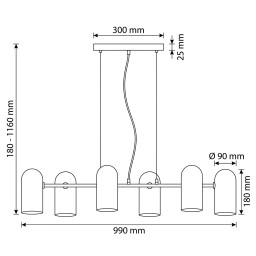 Подвесная люстра VELANTE 336-503-06