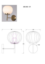 Бра MyFar MR1900-1W
