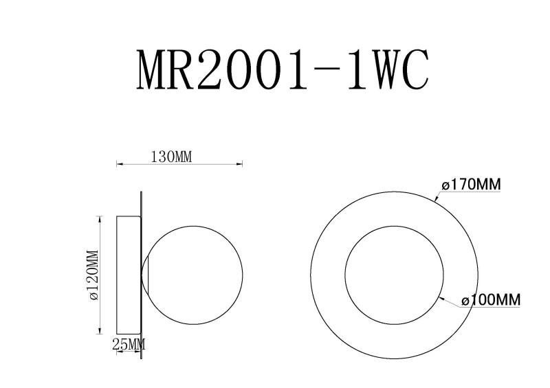 Бра MyFar MR2001-1WC