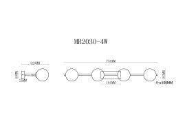 Бра MyFar MR2030-4W