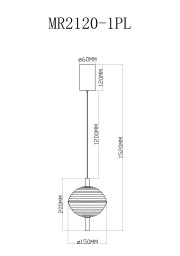Подвесной светильник MyFar MR2120-1PL