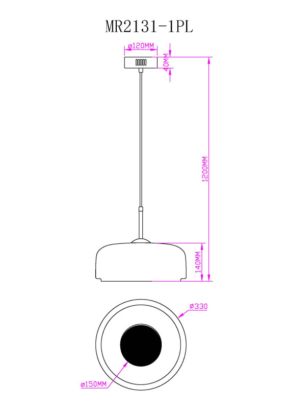 Подвесной светильник MyFar MR2131-1PL