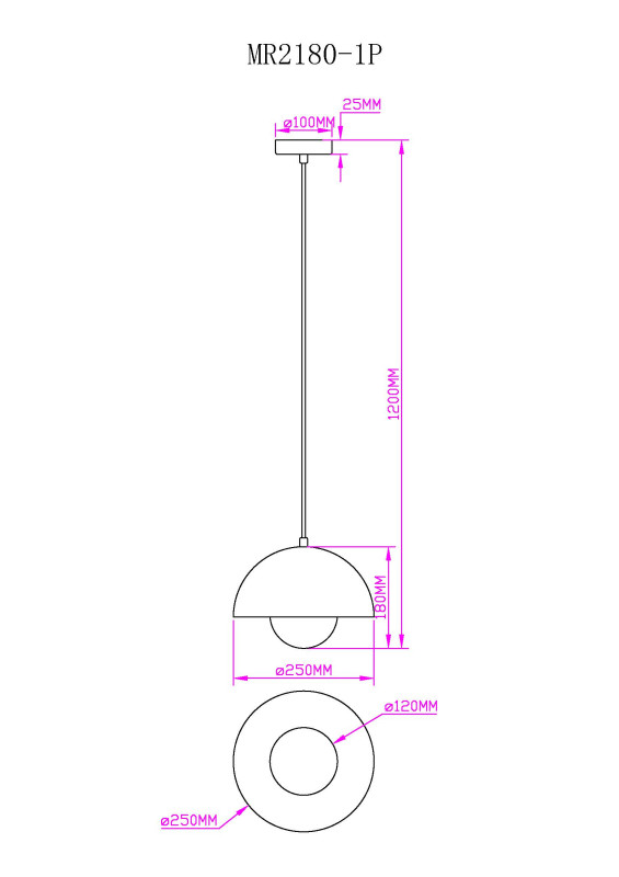 Подвесной светильник MyFar MR2180-1P