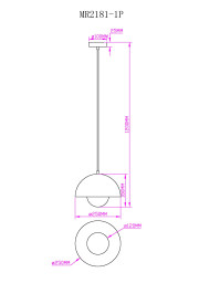 Подвесной светильник MyFar MR2181-1P
