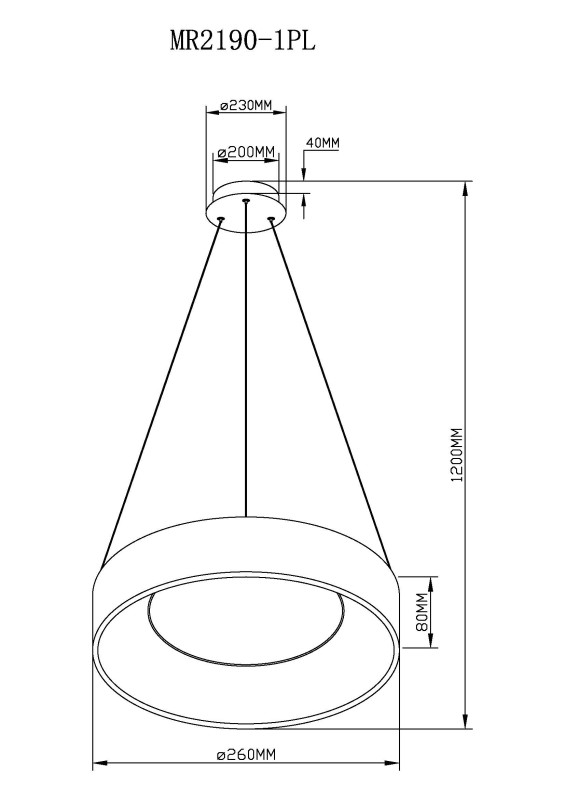 Подвесной светильник MyFar MR2190-1PL