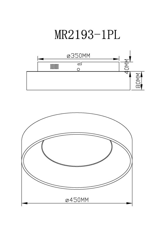 Накладной светильник MyFar MR2193-1PL