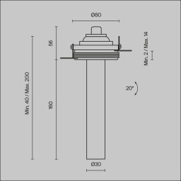 Встраиваемый светильник Maytoni Technical C140TRS-L200-7W4K-B