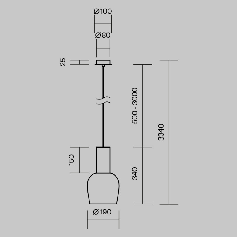 Подвесной светильник Maytoni MOD414PL-L7G3K