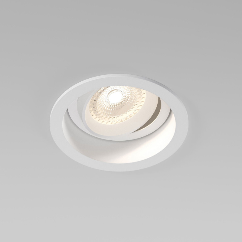 Встраиваемый светильник Elektrostandard 25014/01 GU10 белый светильник встраиваемый novotech butt gu5 3 gu10 косой белый